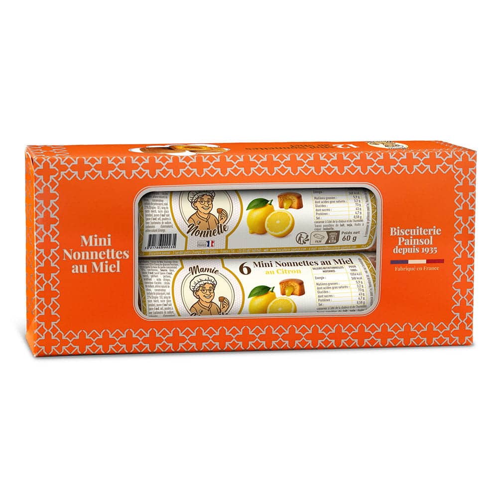 Boîte de 2 rouleaux de Mini Nonnettes de Mamie Nonnette 60g au Citron